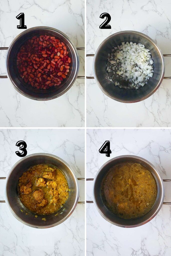 ریشه Ghormeh Sabzi Step 1 to 4